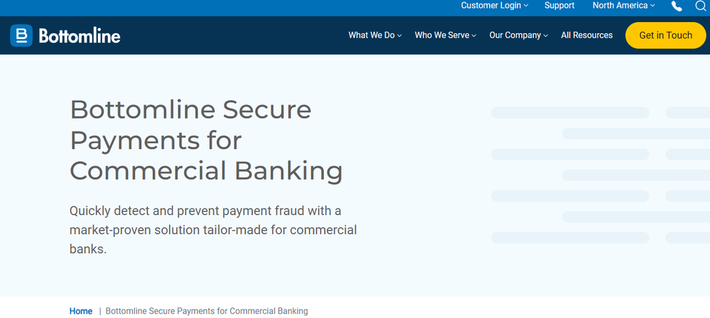 Bottomline Secure Payments for Banking Screenshot 1