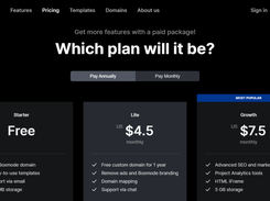 Pricing page