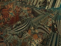 Baroque architecture in positive-scale Mandelbox.