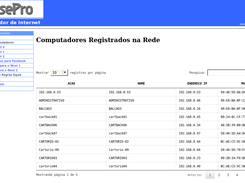 Lista de computadores baseado no cadastro de hosts do dhcpd.conf