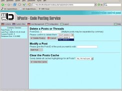 Administration Control Panel (dev-version in Firefox)