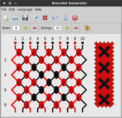 Friendship bracelet pattern maker hot sale