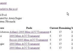 Current results of an ACC Pool