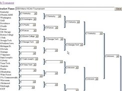Entry of an NCAA Bracket