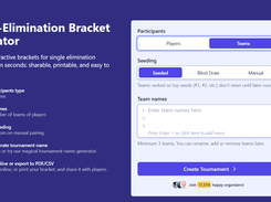 Single Elimination Bracket Generator
