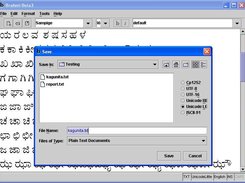 File - > Save -> File Encoding Options