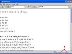 Status bar after Input Method selection