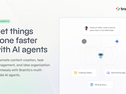 AI agents that organize your notes, sort folders, tag content, and turn ideas into structured documents automatically.