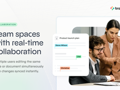 Real-time collaboration on notes and docs with role-based workspaces — work alone or with a team in the same place.