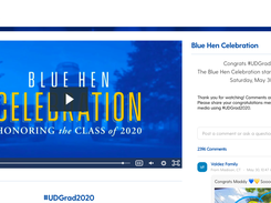 Blue Hen celebration