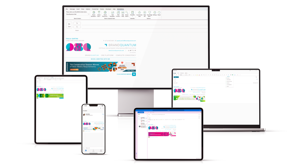 BrandMail consistent email signatures accross all devices