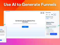 Generate funnels in seconds with AI