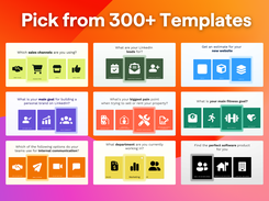 Get started with 300+ customizable templates