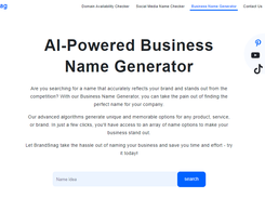 BrandSnag Business Name Generator Screenshot 1