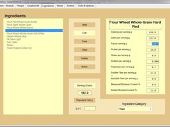 Ingredients Tab