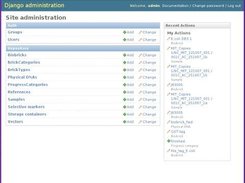 The admin interface for editing your repository