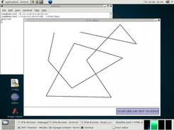 command "dessiner" gives you this canvas to draw a knot