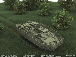 Stryker ICV w/ Slat Armor rendered with ADRT/RISE