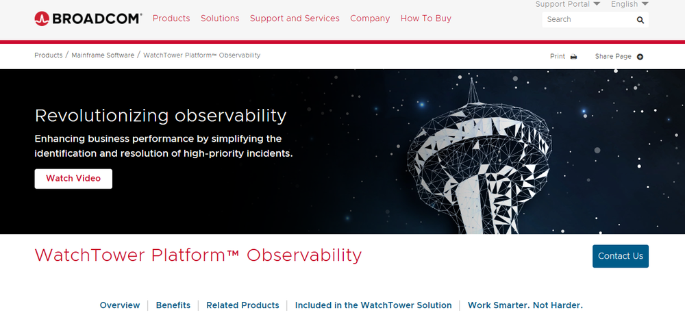Broadcom WatchTower Platform Screenshot 1