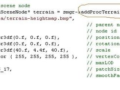 Procedural Terrain Scene Node 