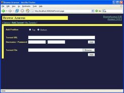 Add Torrent page