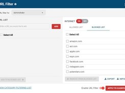 BrowseControl URL filter. Block or allow specific websites based on URL or Domain