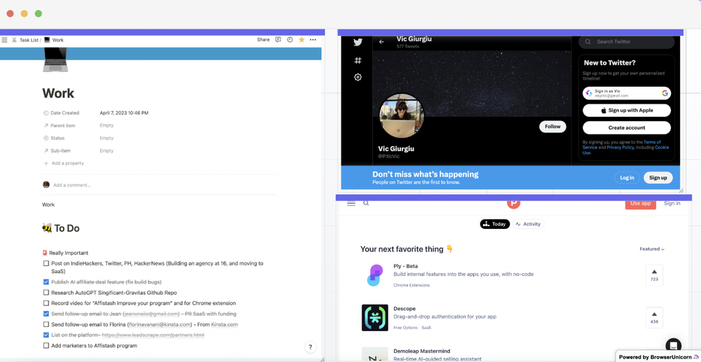 Browser Unicorn Screenshot 1