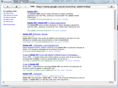 Pesquisa do Google no browser.