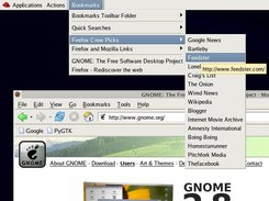 Browser Bookmarks Applet Screenshot 1