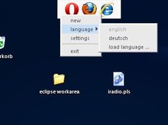 general popup menu language option