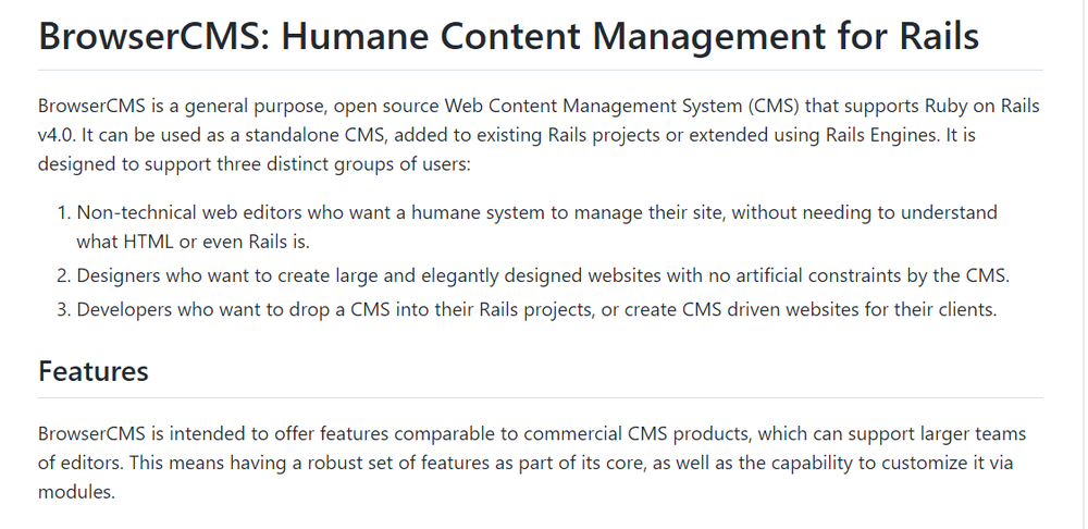 BrowserCMS Screenshot 1
