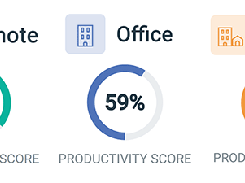 BrowseReporter's productivity by working location dashboard