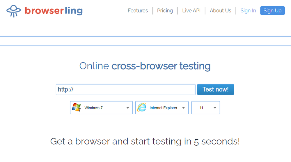 Browserling Screenshot 1