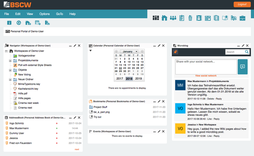 BSI CRM Screenshot 1