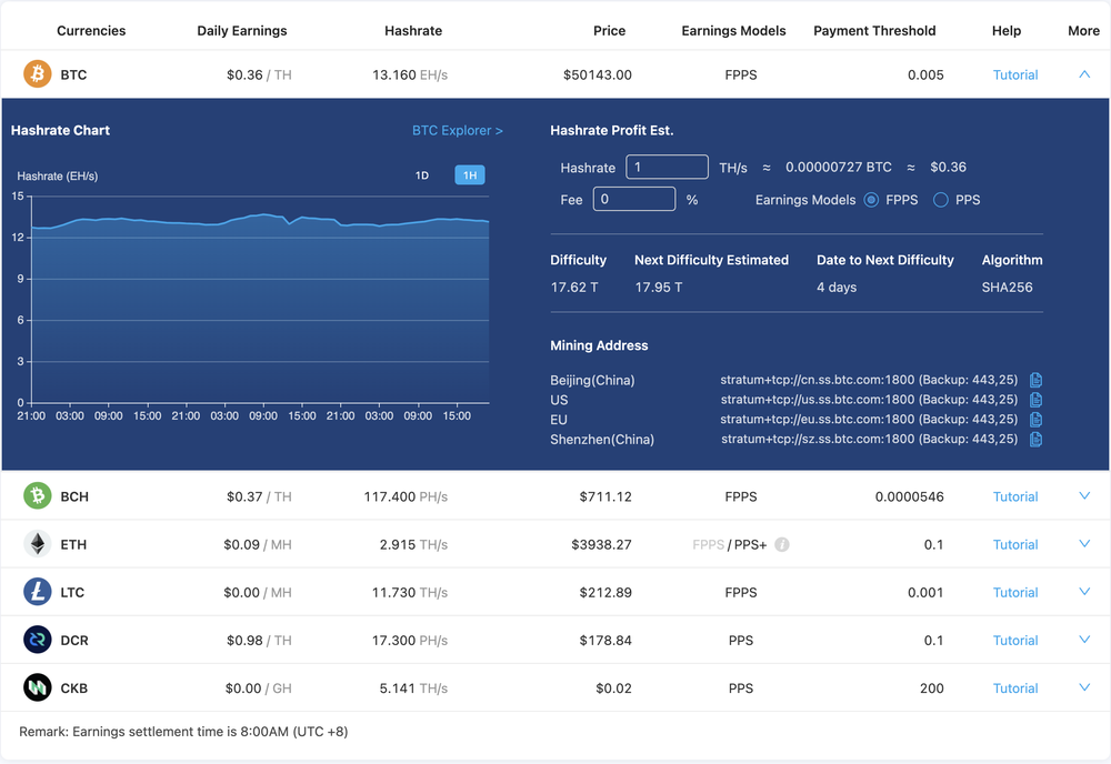 BTC.com Pool Screenshot 1