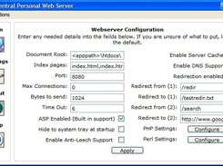 BTCentral PWS Configuration Screen