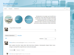 BuddyPressEaD is a redesigned theme for Buddypress