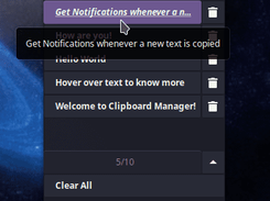 Budgie Clipboard Manager Screenshot 1