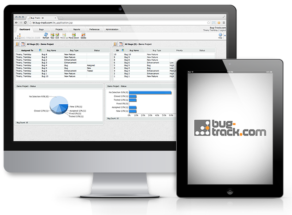 Bug-Track.com Screenshot 1