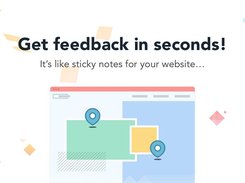 Point & Click to leave feedback - like sticky notes on your website