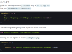 Bugsnag Laravel Screenshot 1