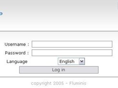 Login page