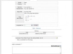 Bug description page