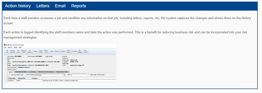 Building Information Manager Screenshot 1