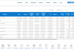 Buildlogic Jobs List - View all your current projects in line with easy selection of modules .