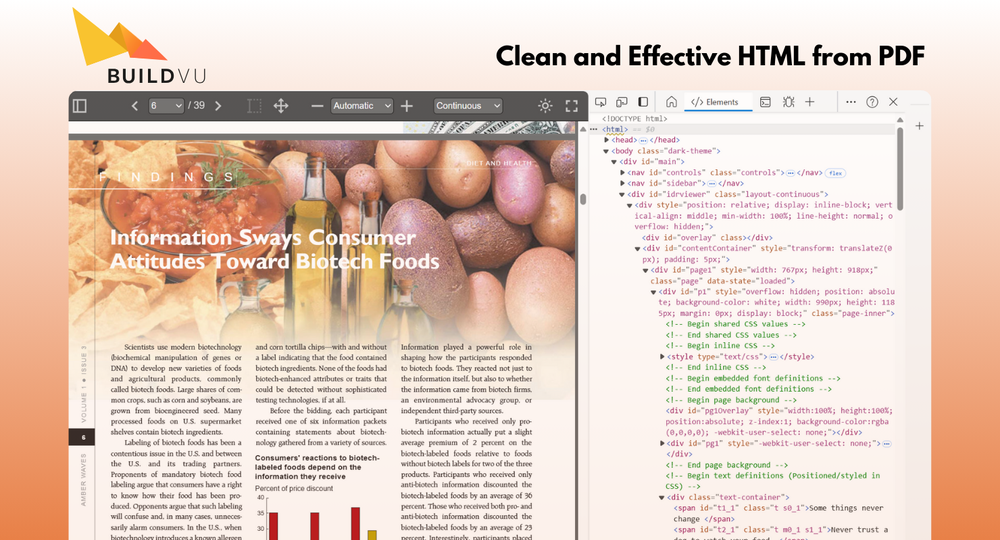 Helps you optimize PDF for web apps by converting it to clean and effective HTML.