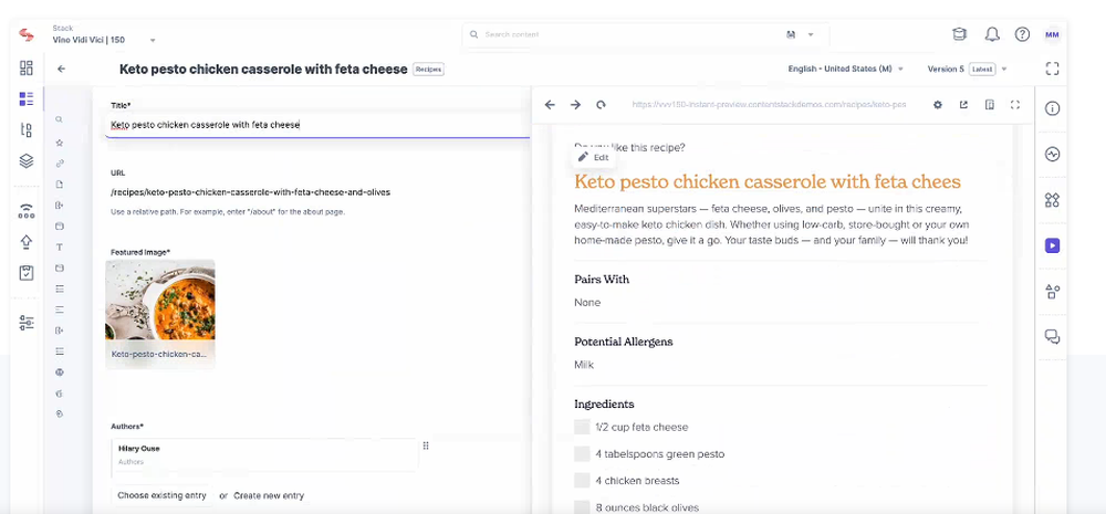 Contentstack Screenshot 1