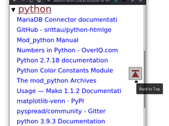 upBar reloads page from anywhere in the doc.
