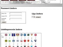 settings page