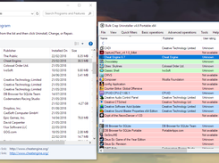 Comparison between BCU and the stock windows application manager